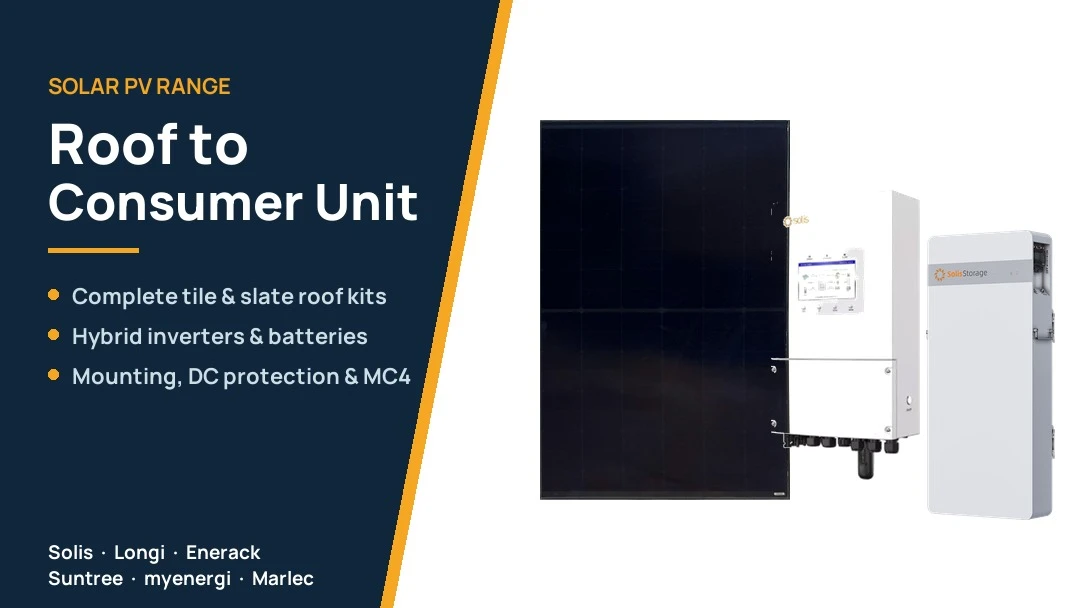 Solar PV Range - solar panels, Solis hybrid inverters and batteries