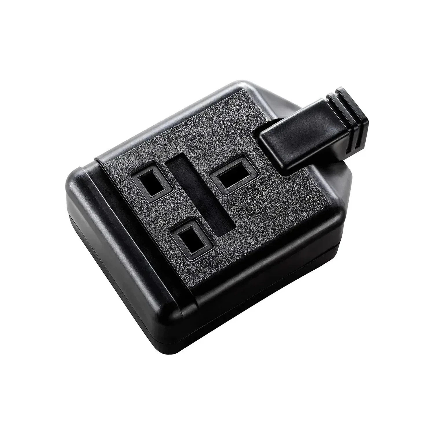 ELS13B01 - Trailing Socket 1 Gang 13A Fused Black Permaplug ELS13B01