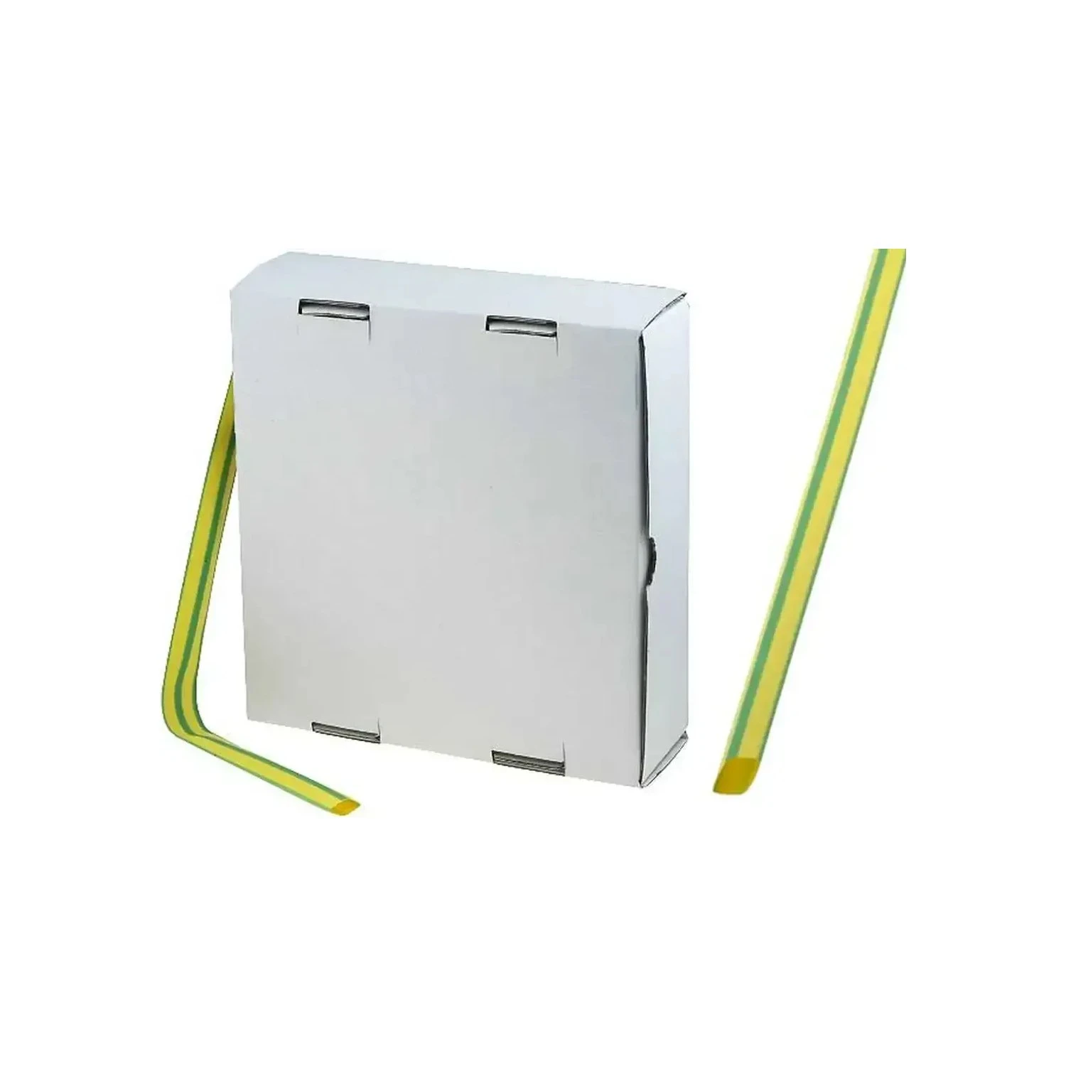 HSMB64GY - 6.4mm Green/Yellow Heat Shrink Tubing, 12m