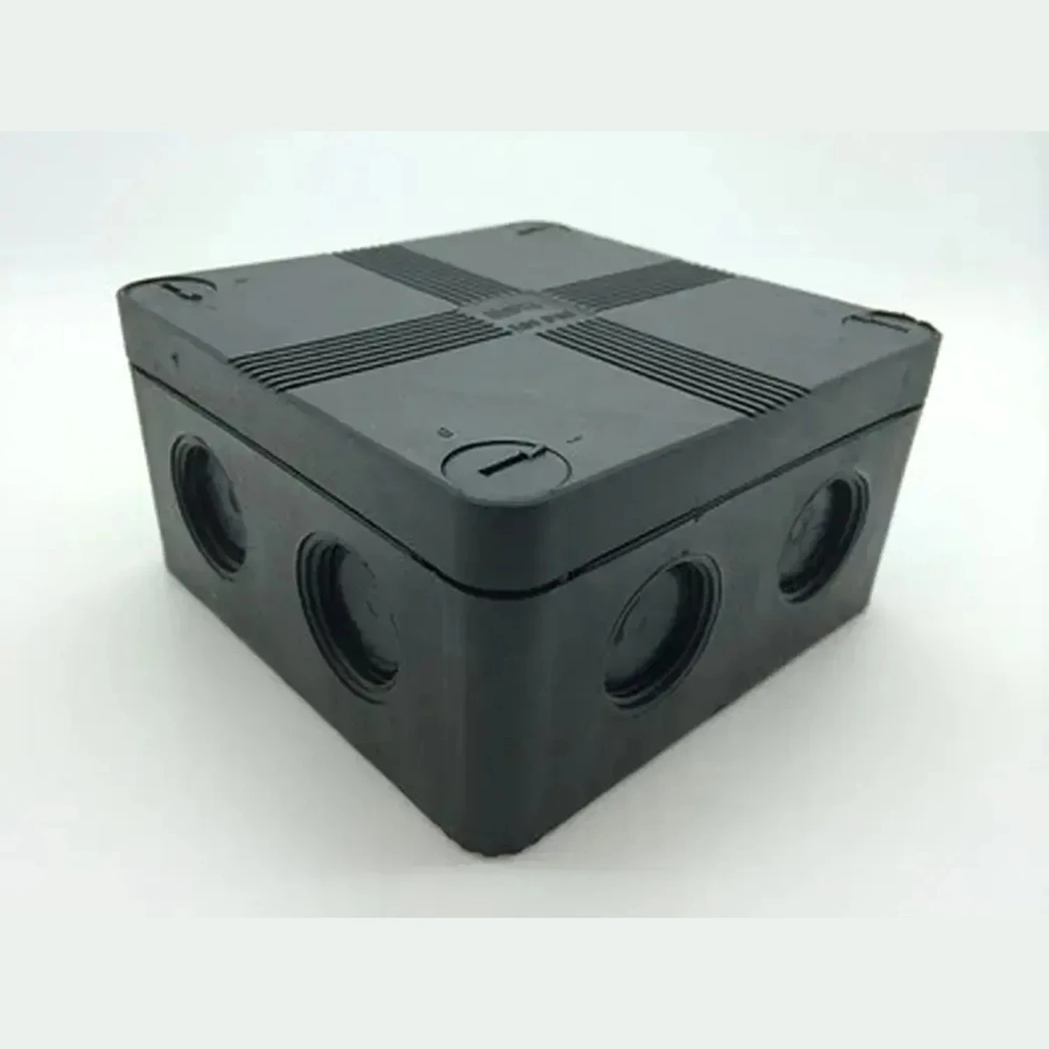 LTB90BK - Junction Box 90x90x56mm 20mm Thread IP67 (100) w/Connector Black