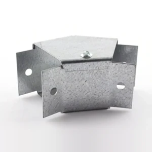 E305 - 75x75mm Galv With 45 Degree Bend Top Lid E305