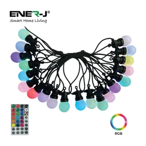 ENER-J T473 13m RGB festoon light kit with 20 bulbs and remote