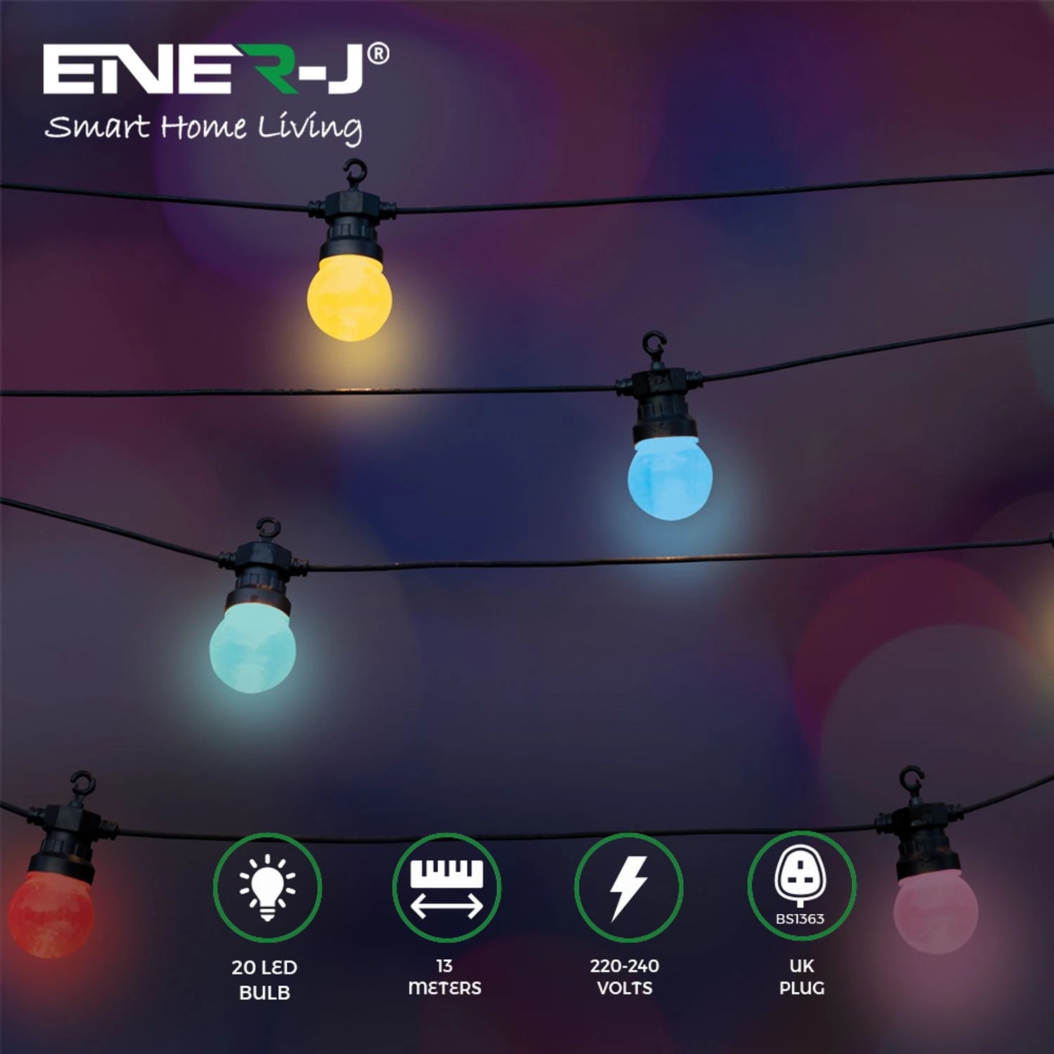 ENER-J T473 RGB festoon string lights