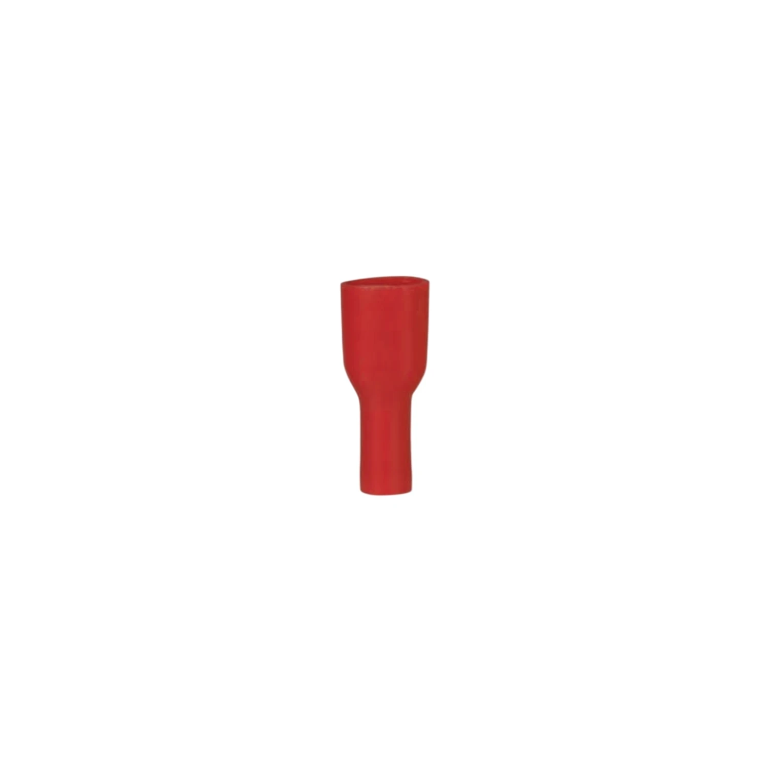 Fully Insulated Female Disconnect Terminal 6.3x0.8mm 0.5-1.5mm² Red