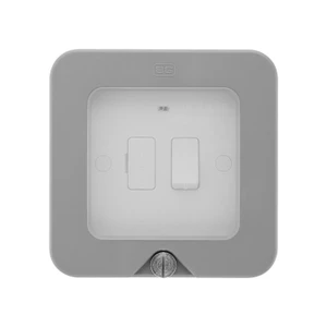 BG Nexus Storm WP53 weatherproof 13A DP switched fused connection unit IP66 grey